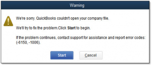 quickbooks file error data damage